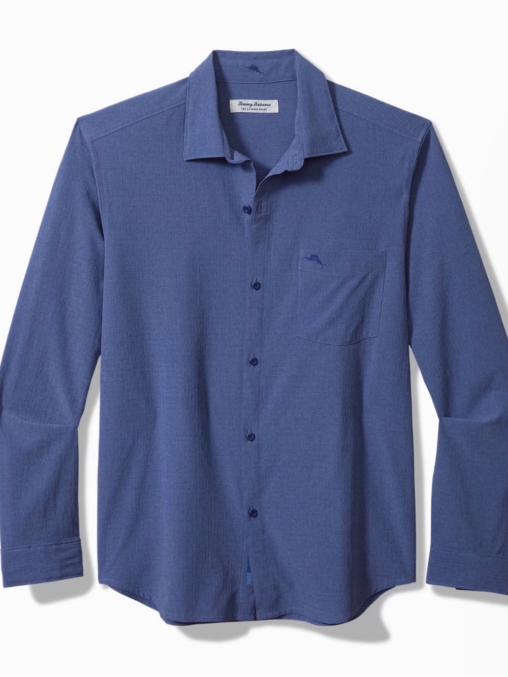 Tommy Bahama ‘The Bahama Coast’ Men’s Long-Sleeve Indigo Button-Down Shirt XL